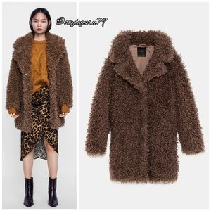 NWT, ZARA, Soft Faux Fur Coat